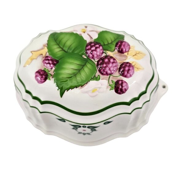 VINTAGE Le Cordon Bleu The Franklin Mint ASPARAGUS and RASPBERRY Gelatin Mold - Picture 15 of 16